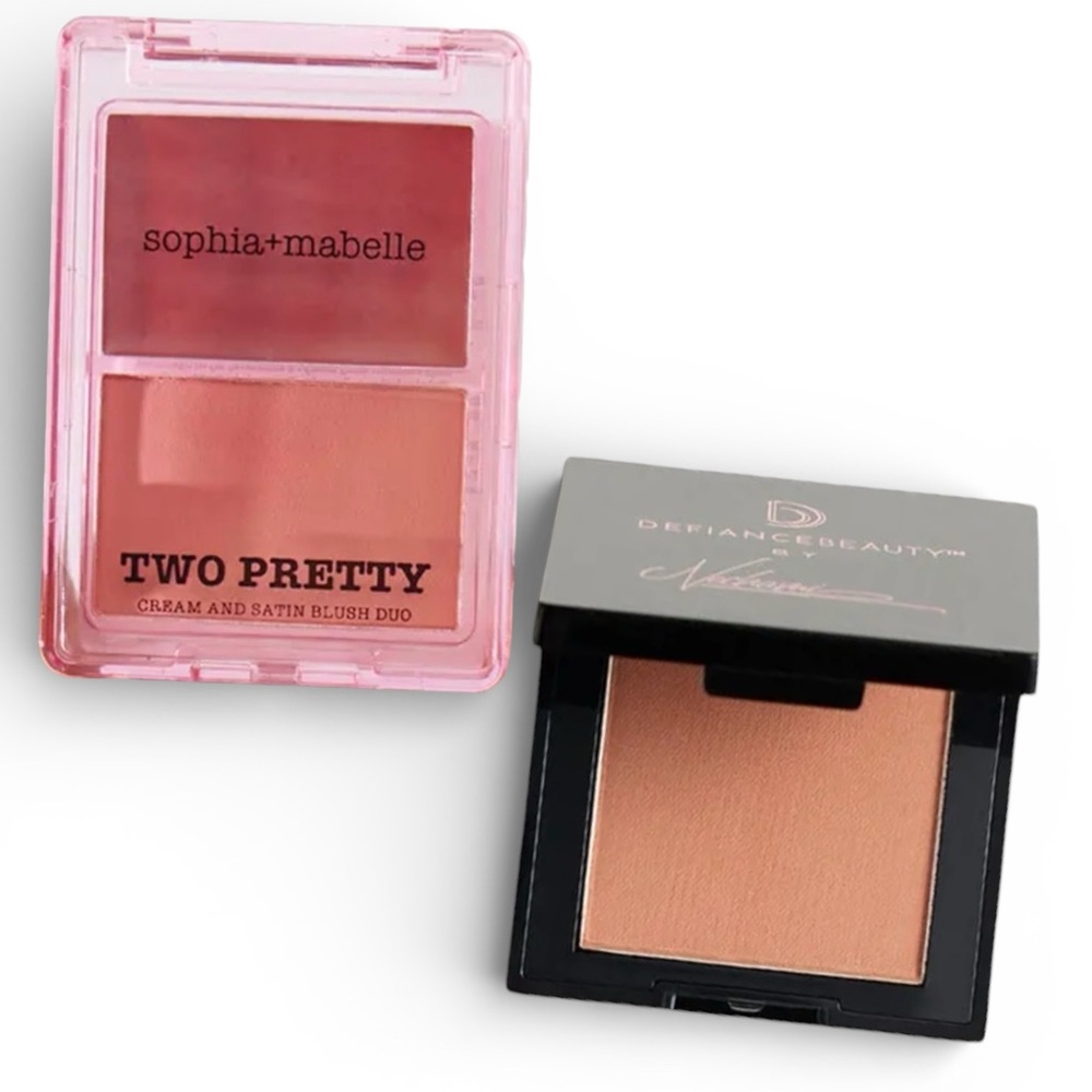 Blush/Bronzer Bundle Sophia+Mabelle Two Pretty Blush Duo/Defiance Beauty Bronzer
